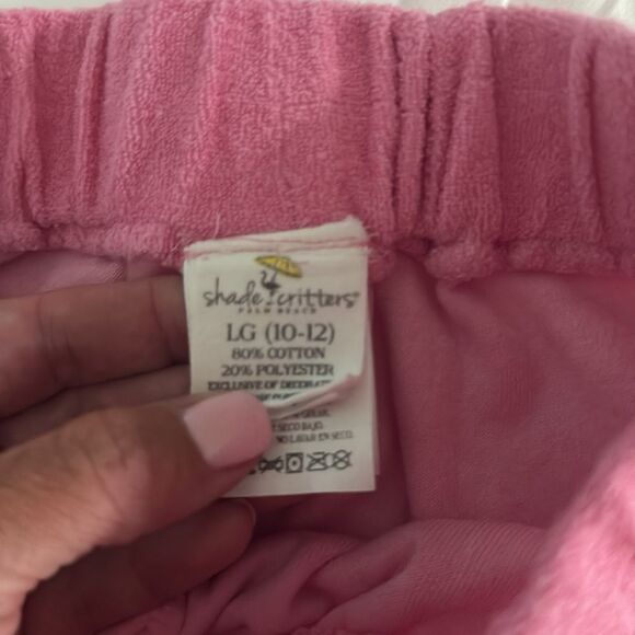 Shade Critters Pink Terry Cloth Shorts and hoodie - Picture 4 of 5